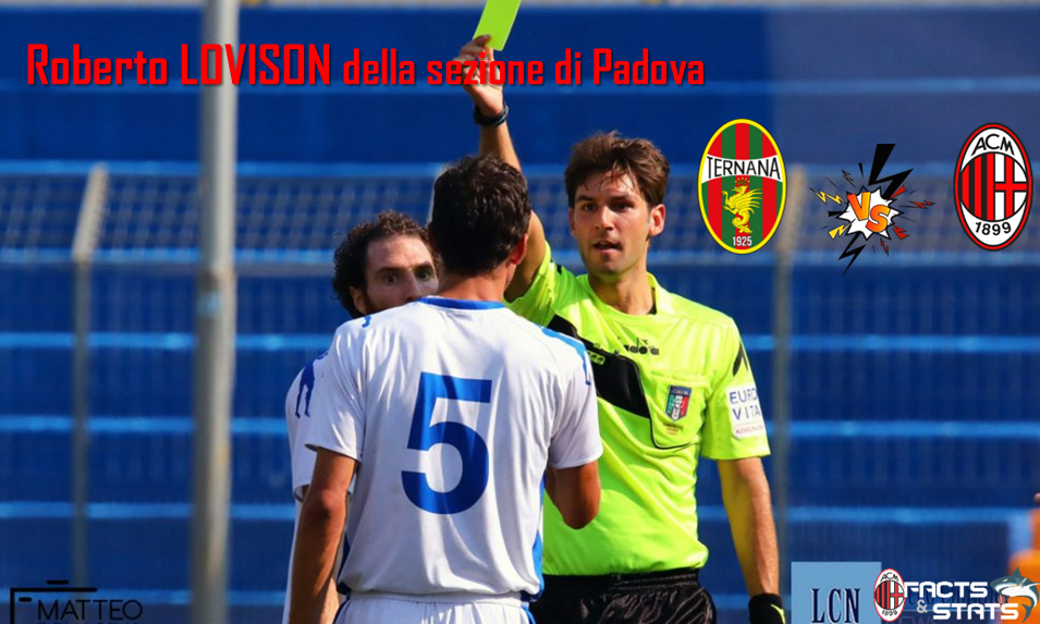 LOVISON ARBITRERÀ TERNANA-MILAN FUTURO