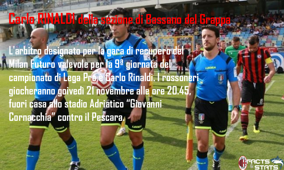 ARBITRO PESCARA-MILAN FUTURO