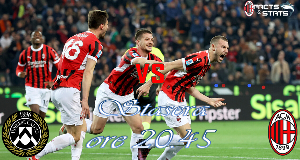 SERIE A: DATI E CURIOSITÀ DI UDINESE-MILAN