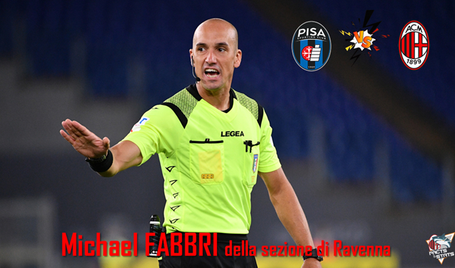 MILAN: L’ARBITRO DELLA GARA DI SERIE A CON IL PISA