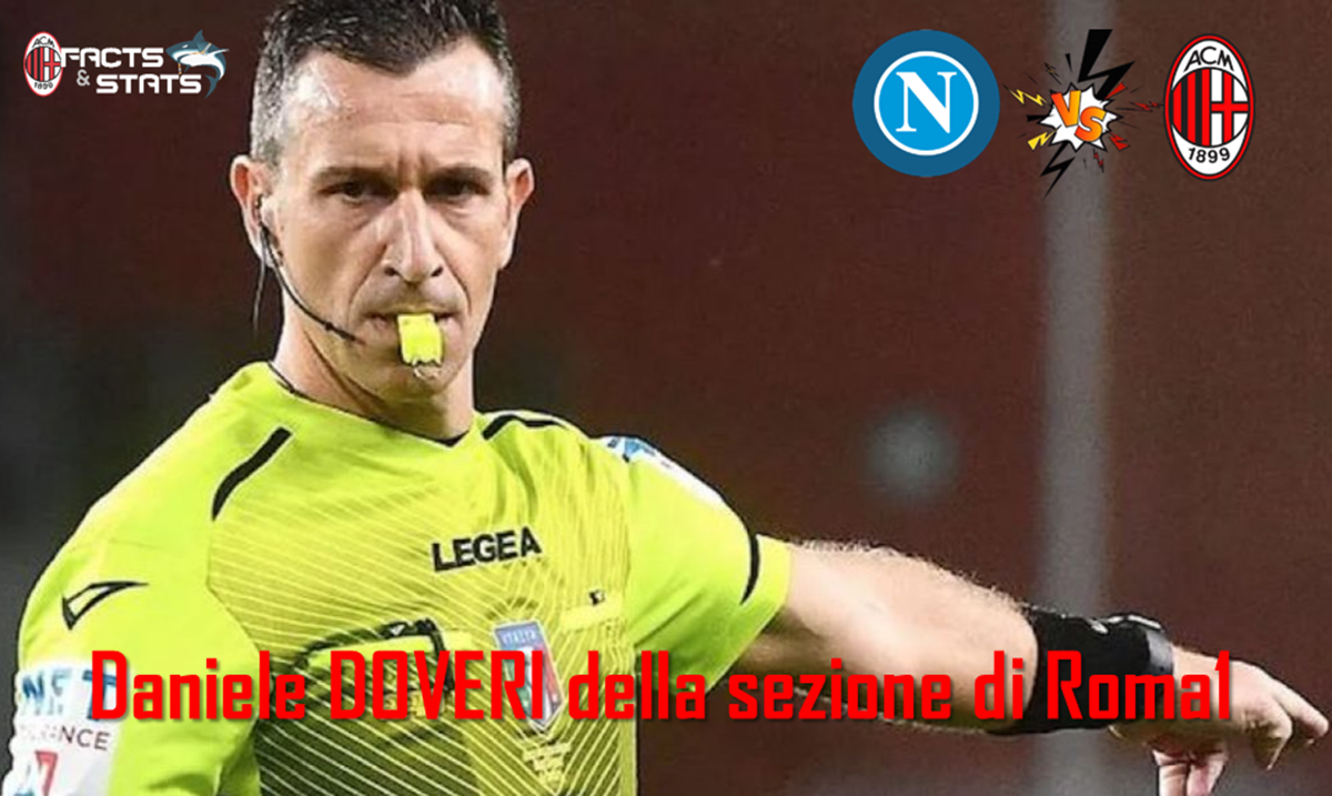 SERIE A: DESIGNATO L’ARBITRO PER NAPOLI-MILAN
