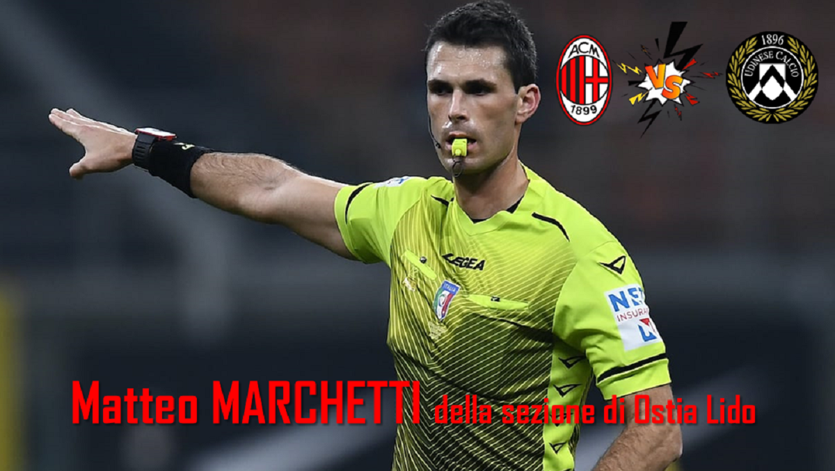 SERIE A: L’ARBITRO DI MILAN-UDINESE
