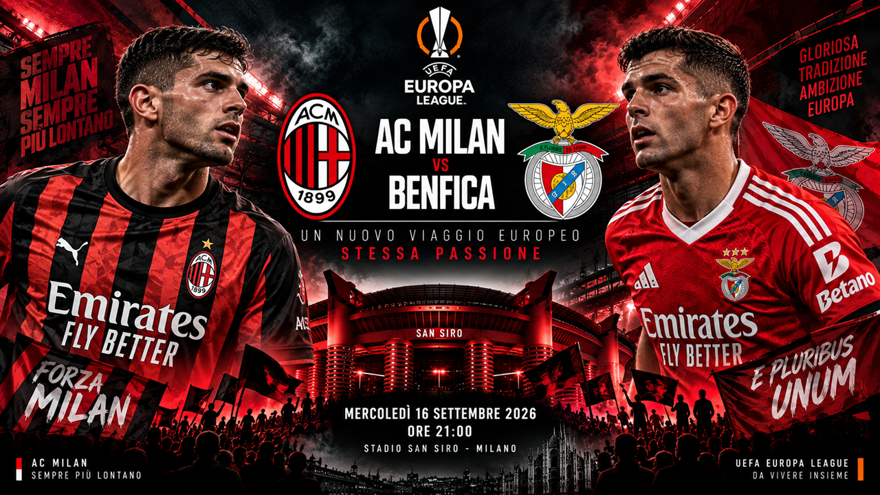 EUROPA LEAGUE: È IL GIORNO DI MILAN-BENFICA