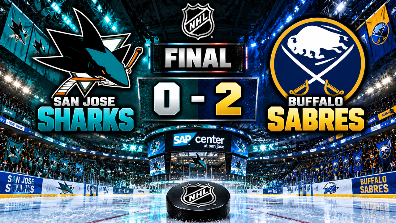 NHL: GLI SHARKS CEDONO MALAMENTE AI SABRES