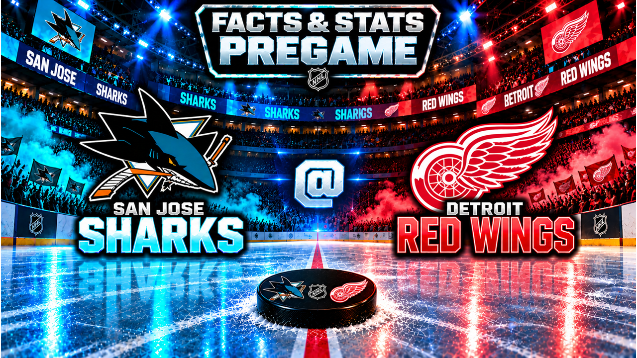 NHL: GLI SHARKS FANNO VISITA AI RED WINGS