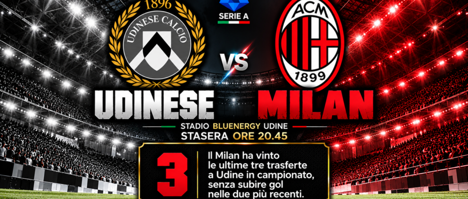Serie A: Udinese-Milan